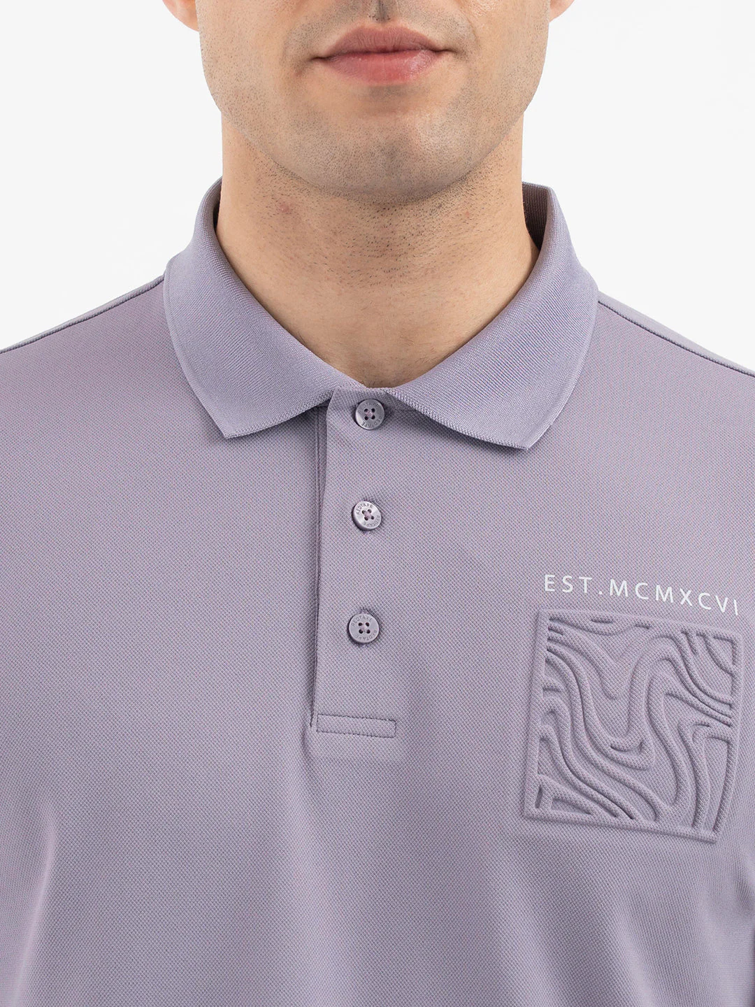 Red Tape Men’s Deep Purple Polo T-Shirt - Image 4