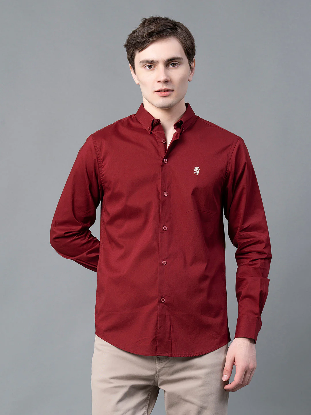 Pure Cotton Solid Shirt for Men | Durable & Stylish