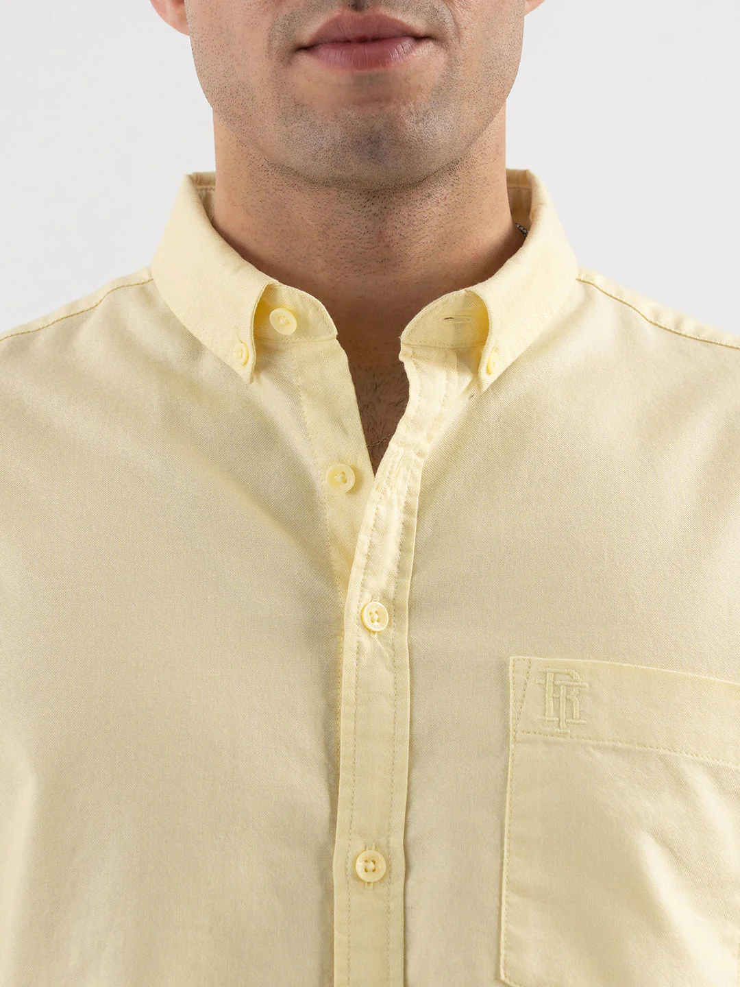 Red Tape Men’s Oxford Yellow Shirt - Image 4