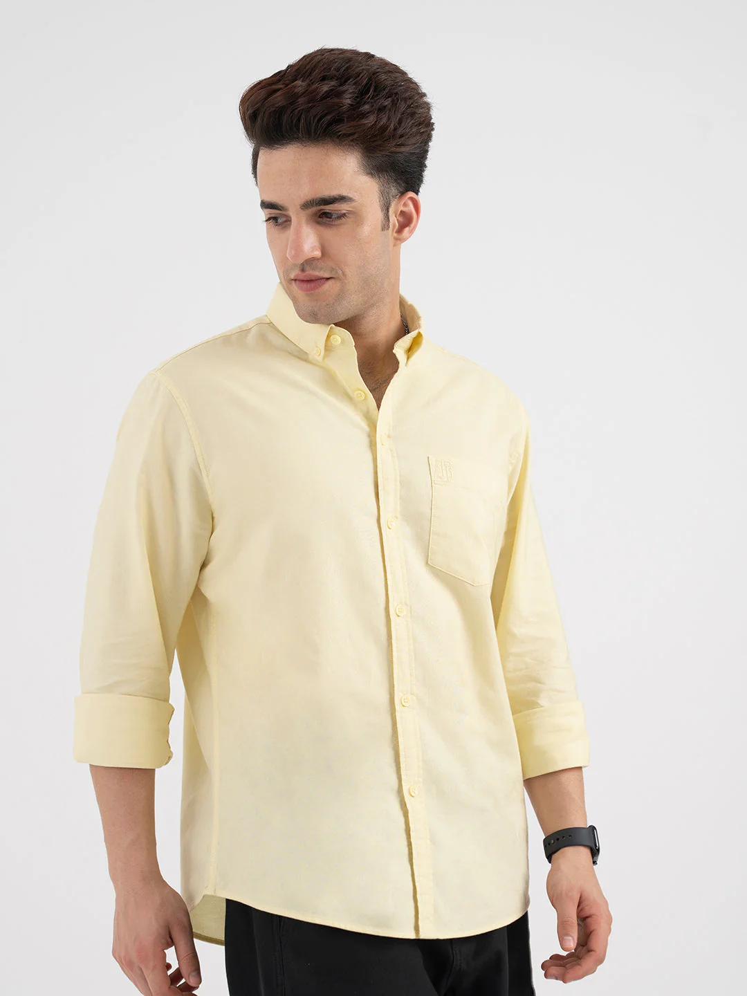 Red Tape Men’s Oxford Yellow Shirt - Image 6