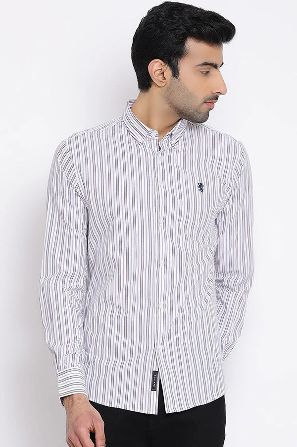 Men's Dark navy Pure Cotton Shirt