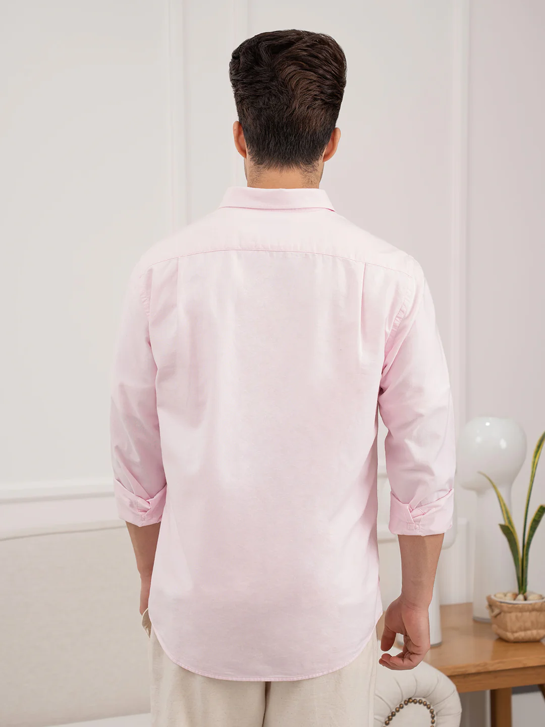 Men’s Pink Oxford Shirt | Refined Cotton Comfort - Image 5