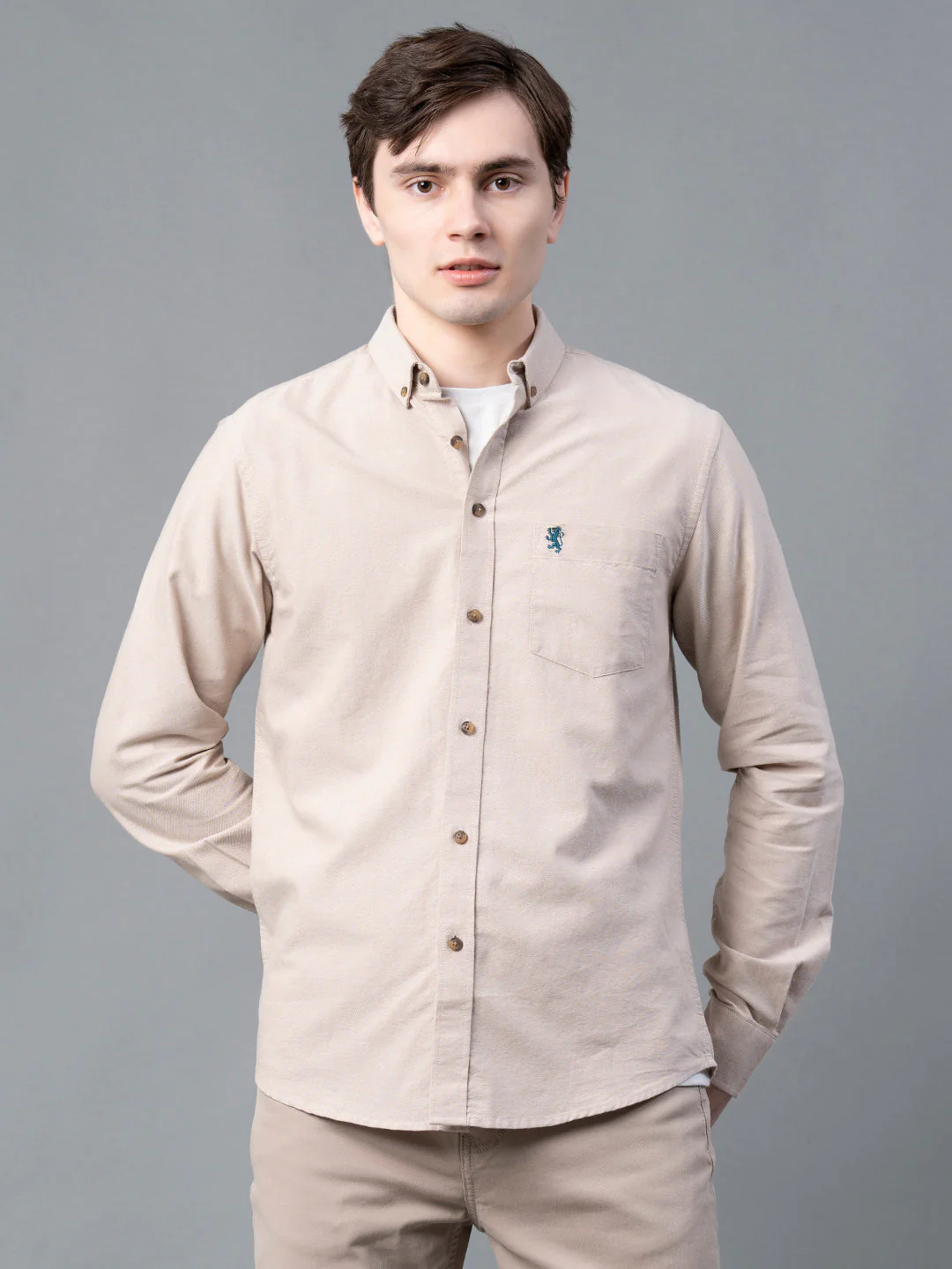 Pure Cotton Solid Shirt for Men