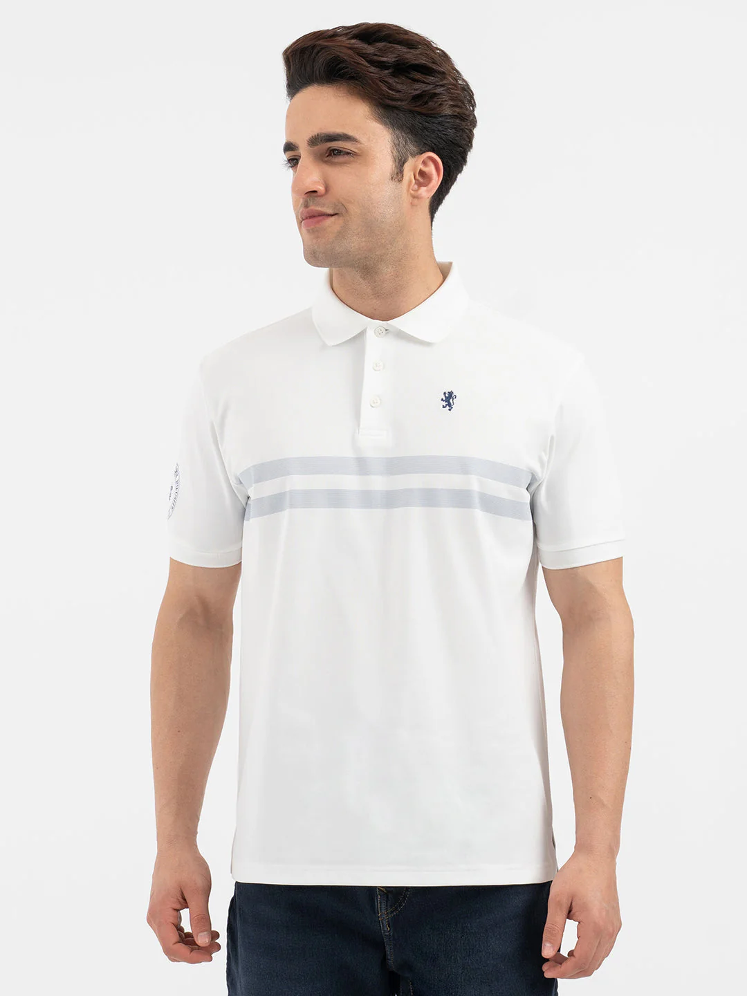 Red Tape Men’s White Polo T-Shirt - Image 7
