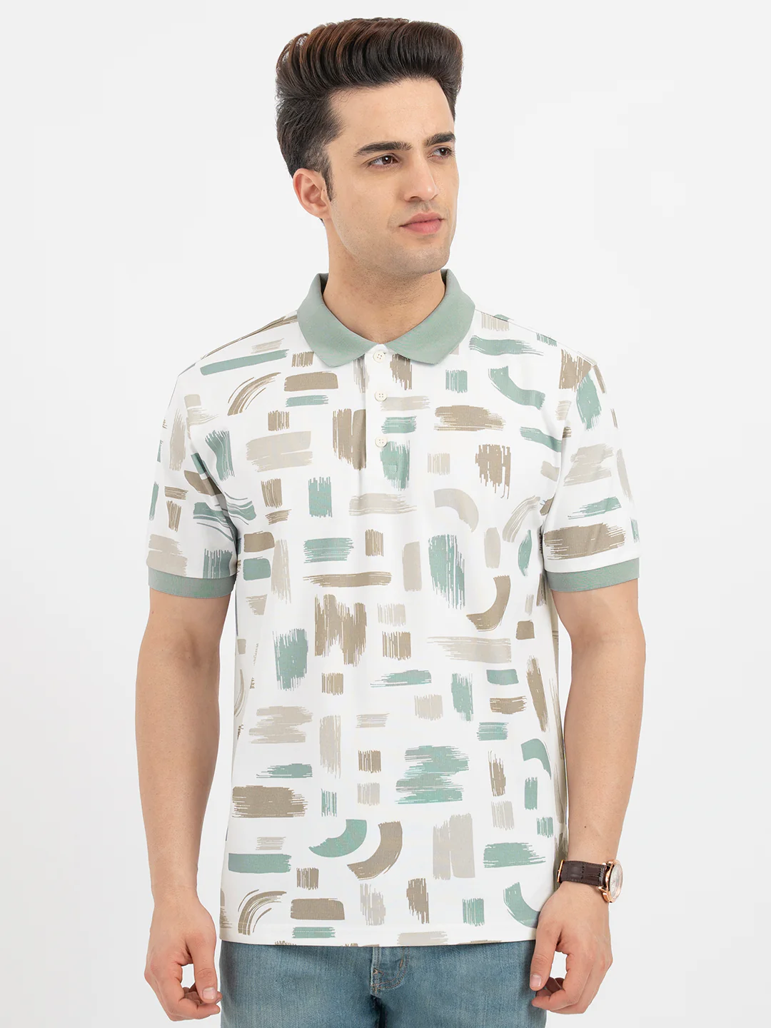 Men's Blue Polo T-Shirt - Image 7