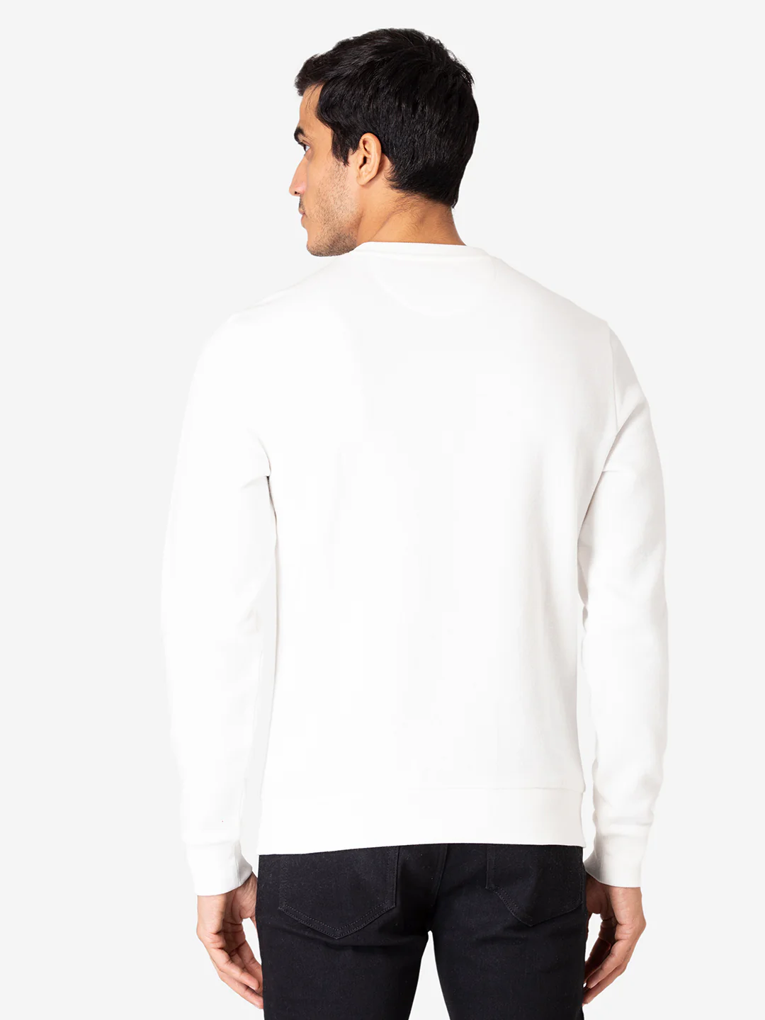 Men's Bright Off White Sweatshirt - Image 4