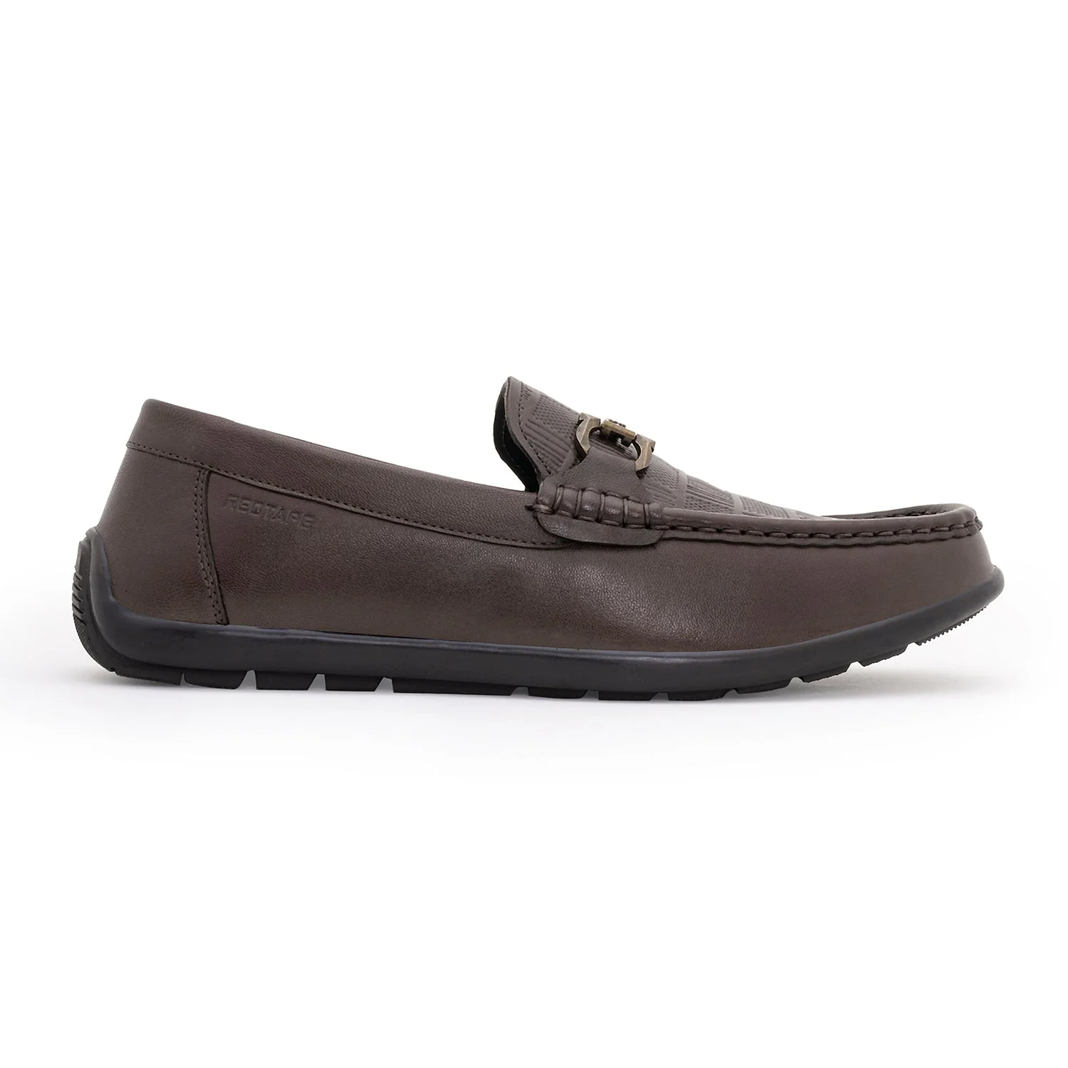 Men's Brown Leather Moccasins for Classic Formal Sophistication - Image 2