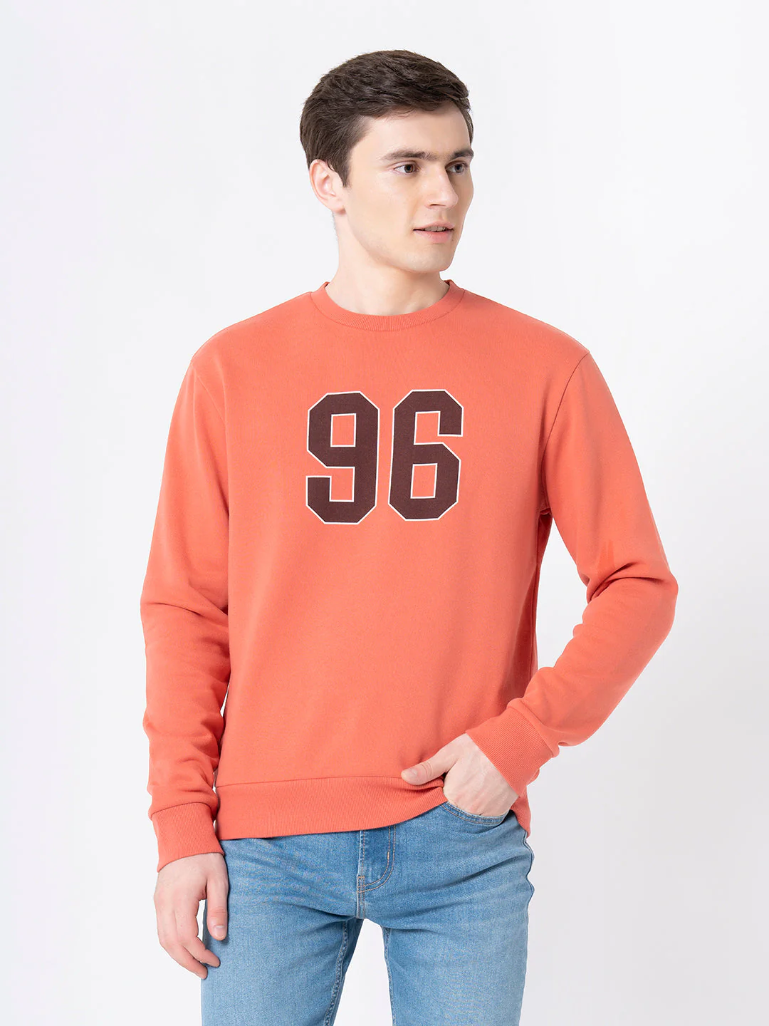 Men's Coral Printed Sweatshirt