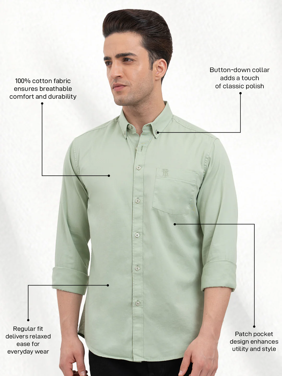 Men’s Cotton Shirt for Effortless Casual Style - Image 2