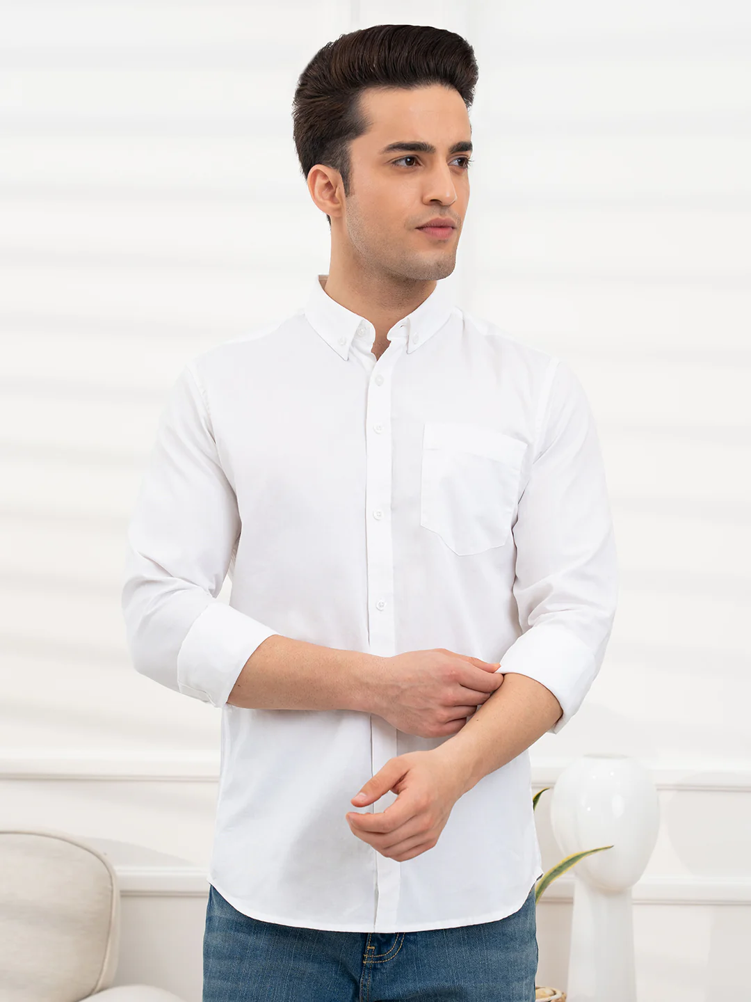 Men’s Cotton Shirt for Effortless Casual Style - Image 3