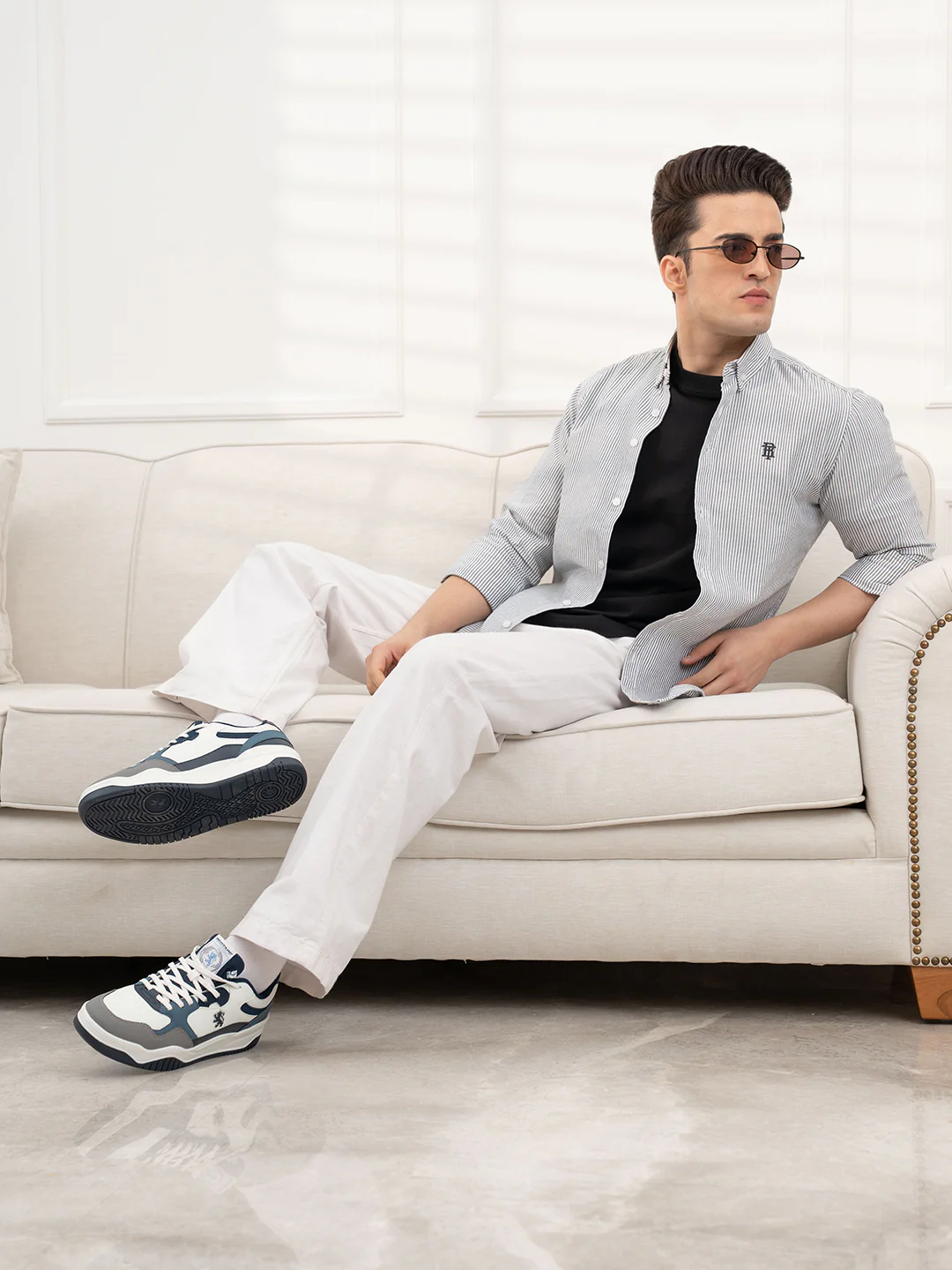 Men's Full Sleeve Stripe Shirt