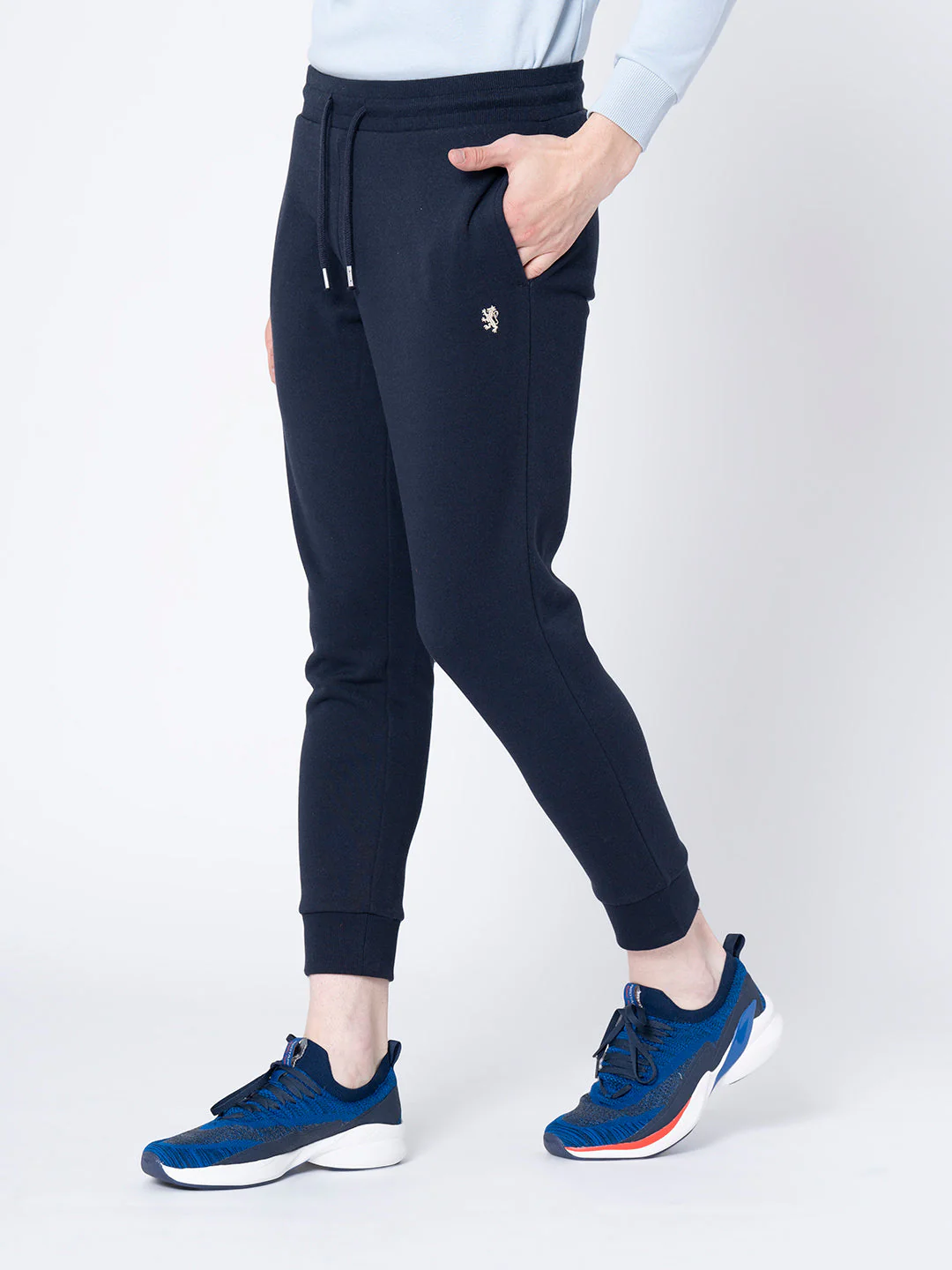 Men's Navy Solid Jogger - Image 2