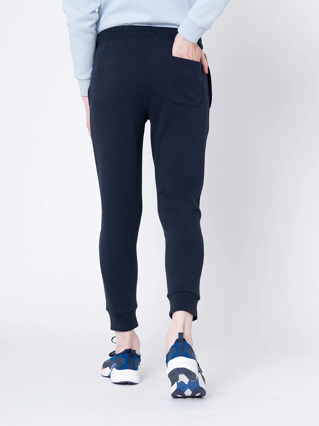 Men's Navy Solid Jogger - Image 3