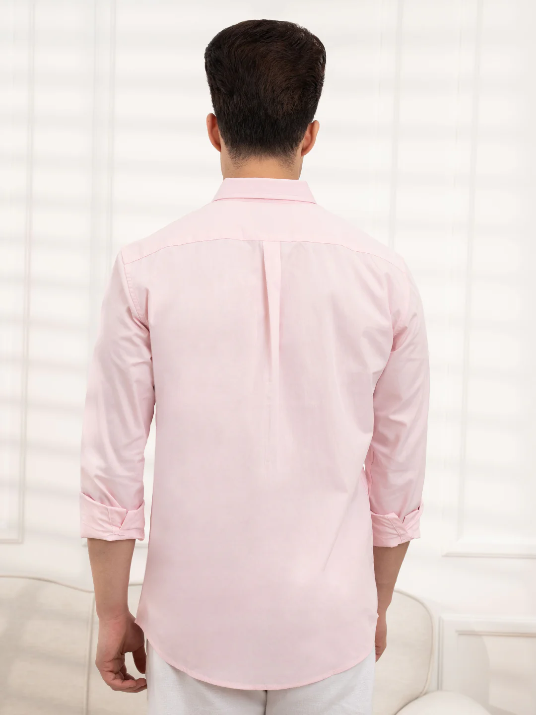Men’s Pink Poplin Shirt | Smooth Cotton Sophistication - Image 5