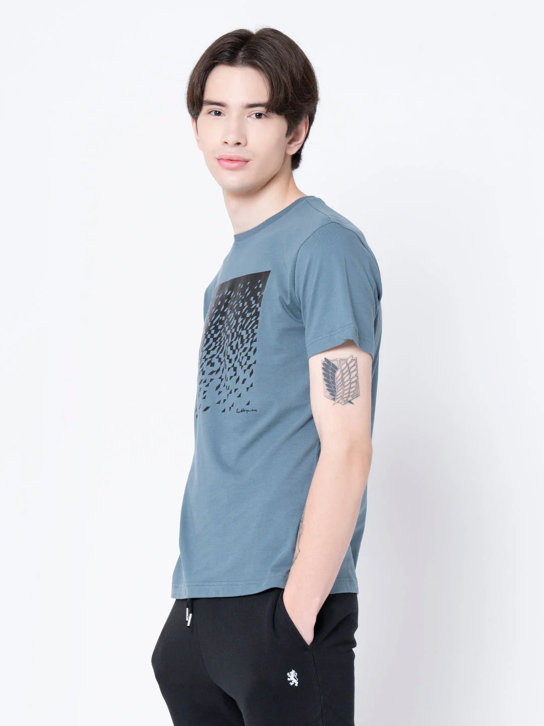 Men's Regular Fit Graphic Print T-Shirt - Image 2