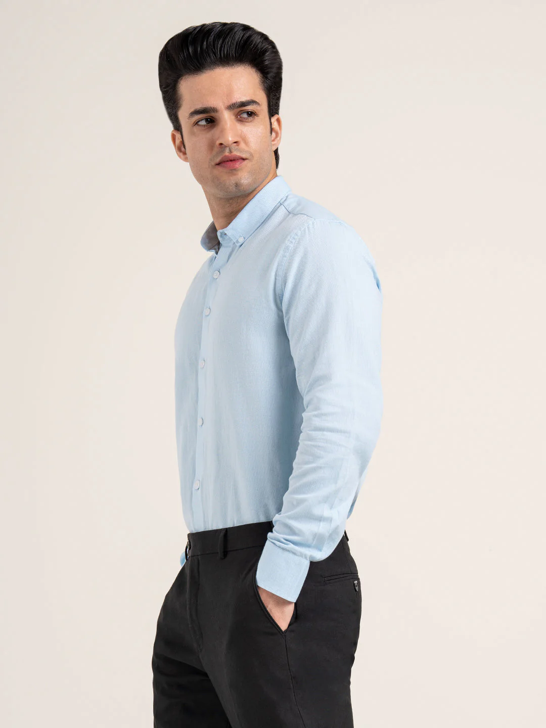 Men’s Solid Cotton Shirt for Everyday Casual Comfort - Image 4