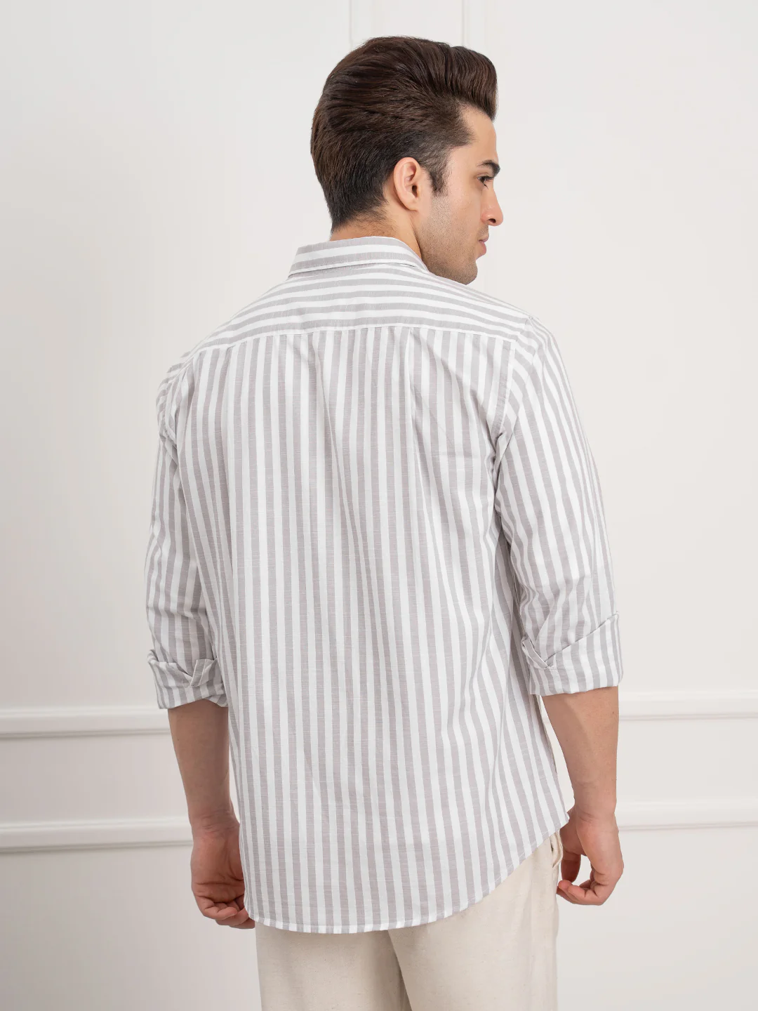 Men’s Striped Cotton Shirt for Casual Everyday Style - Image 5