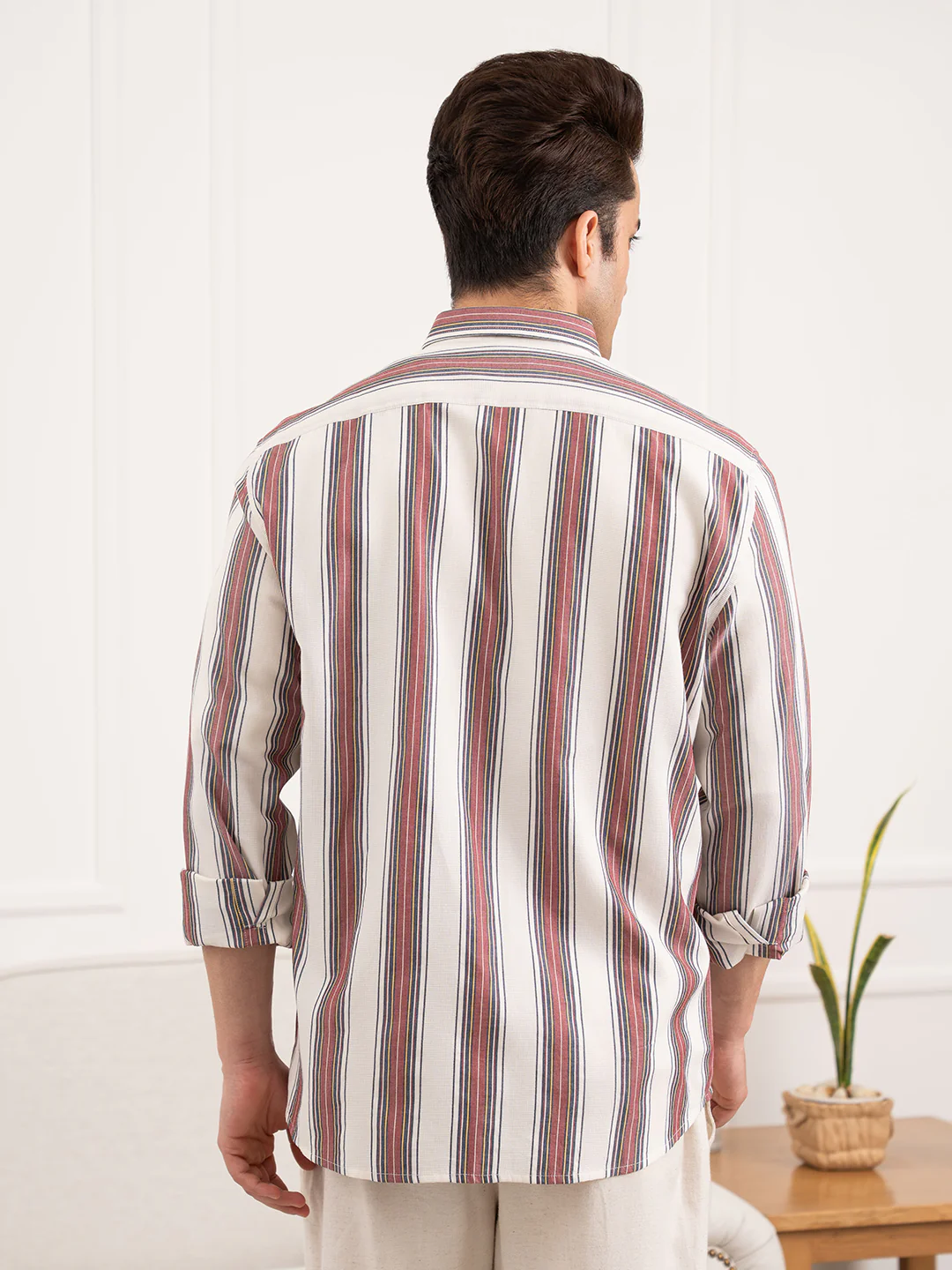 Men’s Striped Cotton Shirt for Effortless Everyday Style - Image 5
