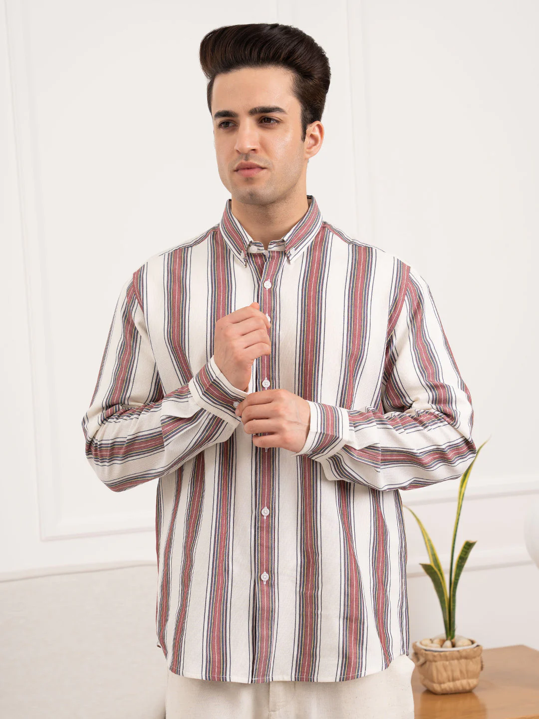 Men’s Striped Cotton Shirt for Effortless Everyday Style - Image 7