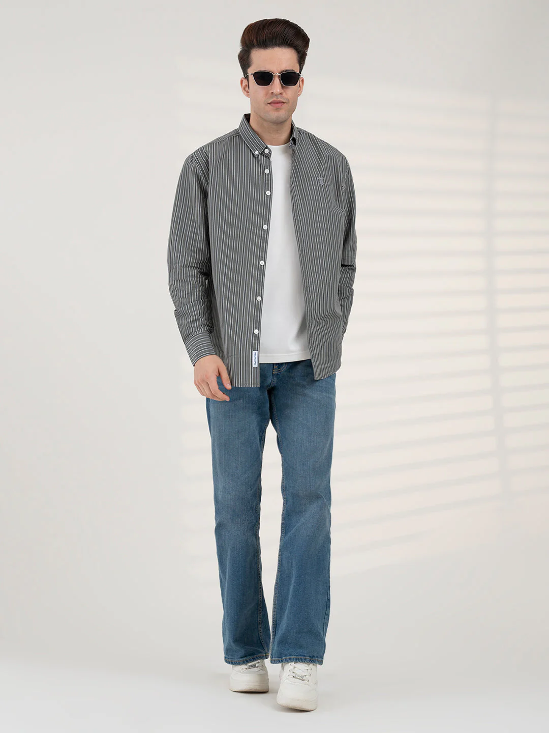 Men's Stripe Shirt | Everyday Smart Casual Look