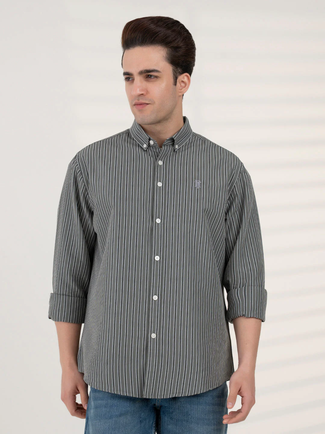 Men's Stripe Shirt | Everyday Smart Casual Look - Image 7