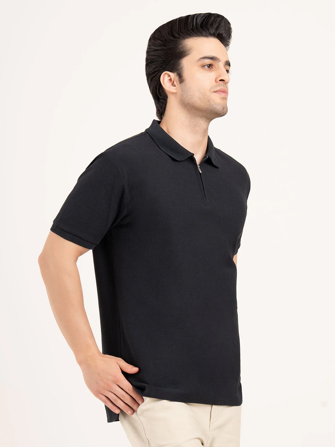 Men’s Structured Cotton Polo T-Shirt - Image 8