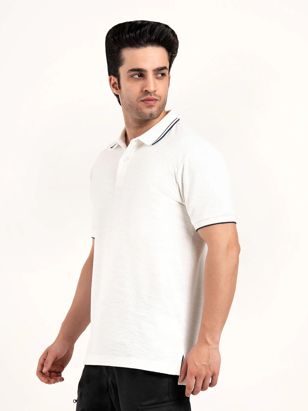 Men’s Structured Cotton Polo T-Shirt - Image 4