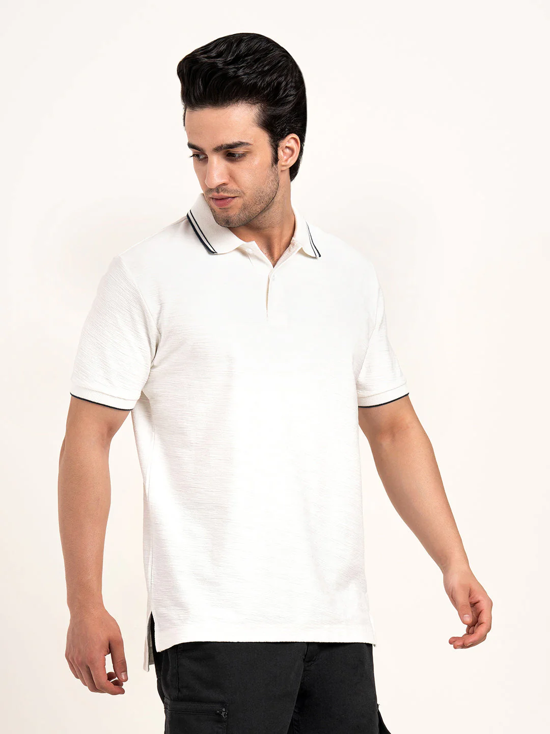 Men’s Structured Cotton Polo T-Shirt - Image 8