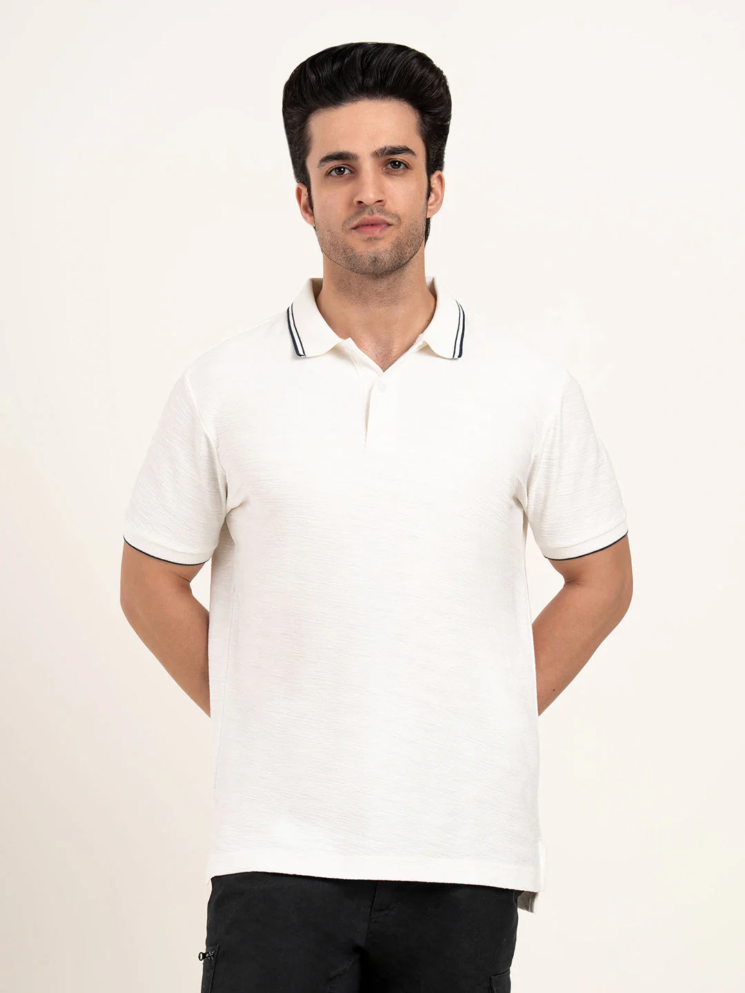 Men’s Structured Cotton Polo T-Shirt - Image 9