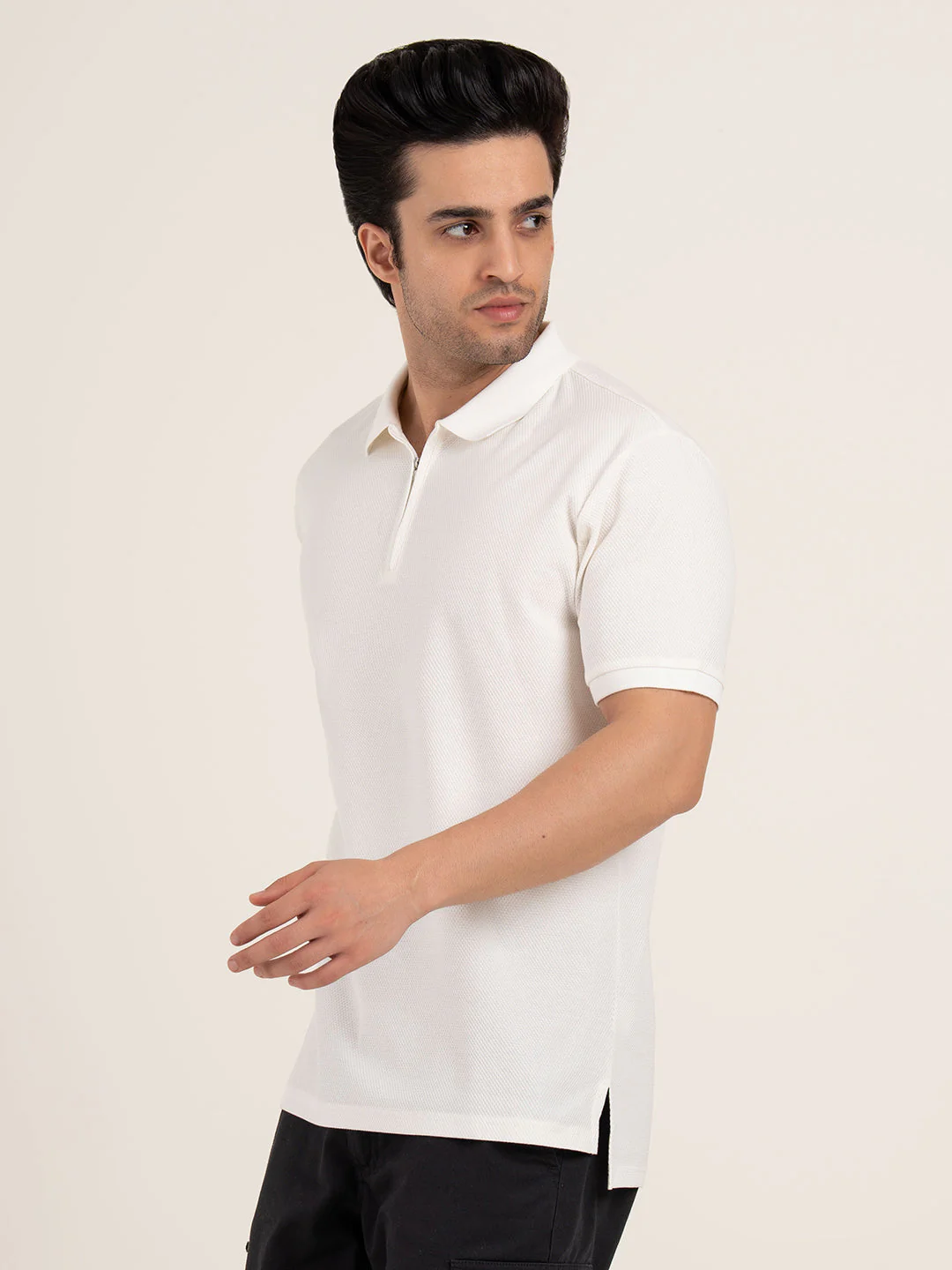 Men’s Structured Cotton Polo T-Shirt - Image 4