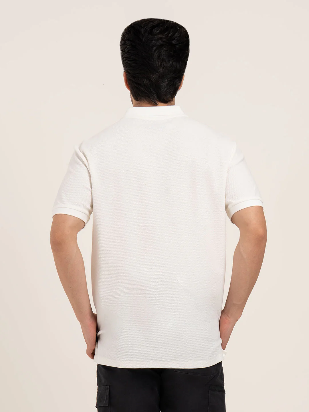 Men’s Structured Cotton Polo T-Shirt - Image 5