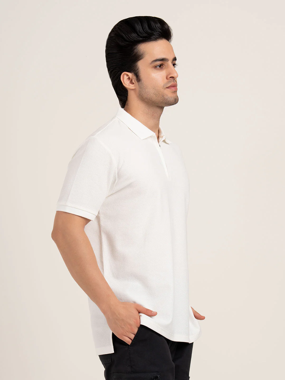 Men’s Structured Cotton Polo T-Shirt - Image 8