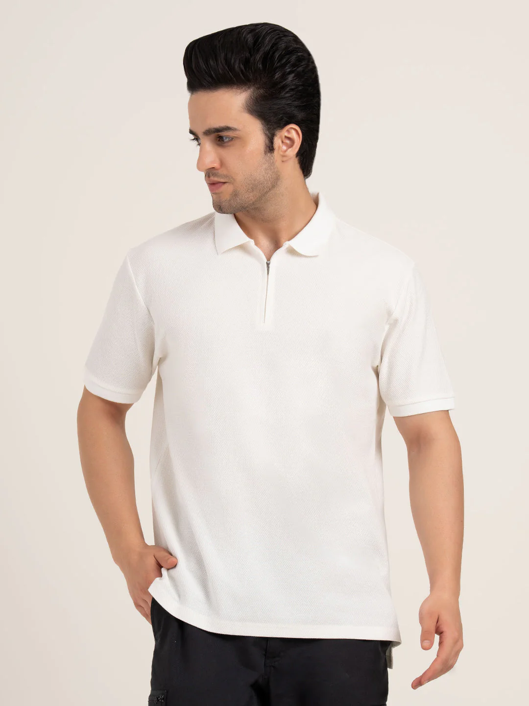 Men’s Structured Cotton Polo T-Shirt - Image 9