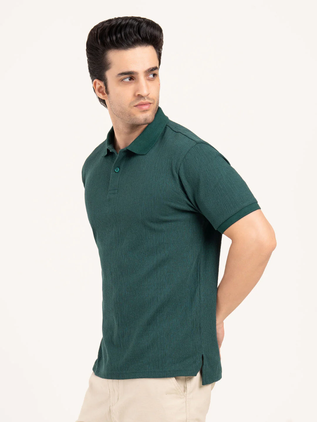 Men’s Structured Polo T-Shirt - Image 4