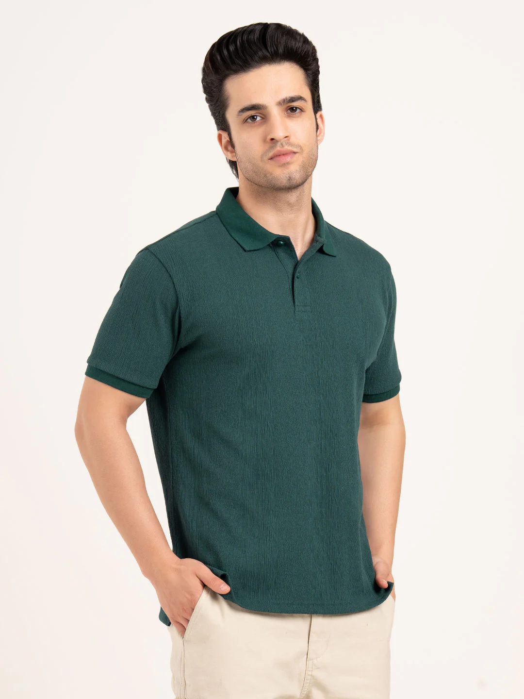 Men’s Structured Polo T-Shirt - Image 8
