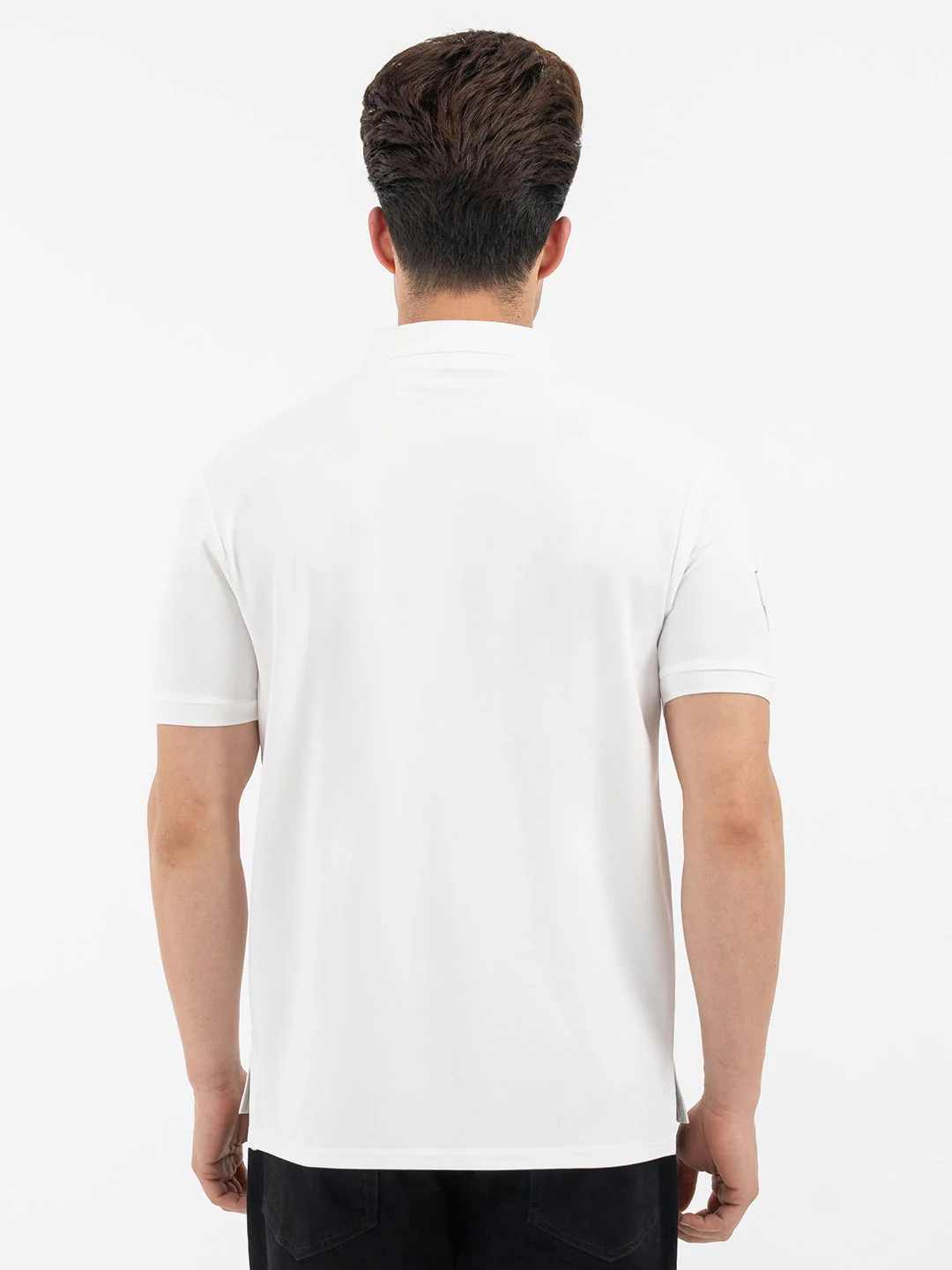 Red Tape Men’s White Polo T-Shirt - Image 3
