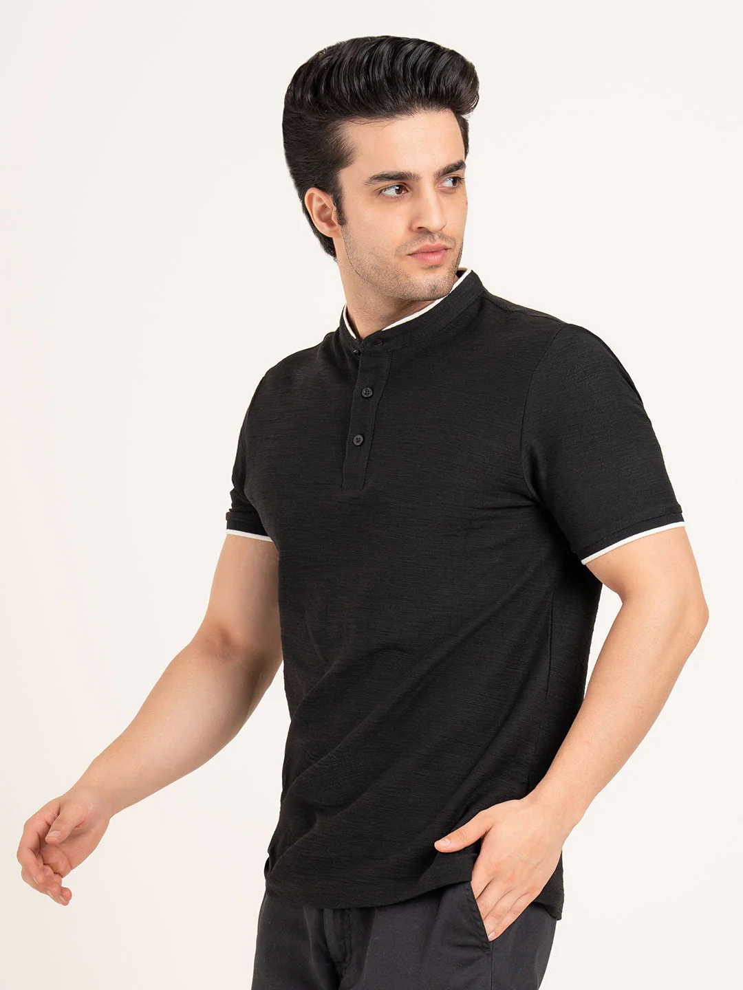 Men’s Structure Henley T-Shirt - Image 4