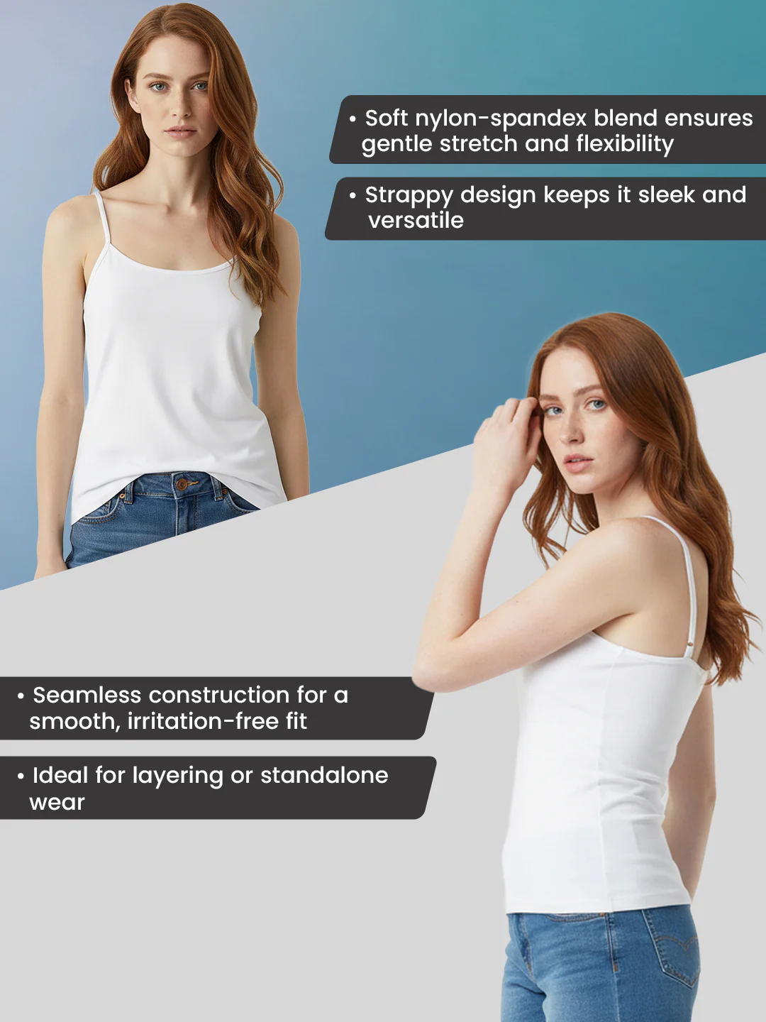 Off-White Camisole for Women | Smooth Everyday Essential - Image 2