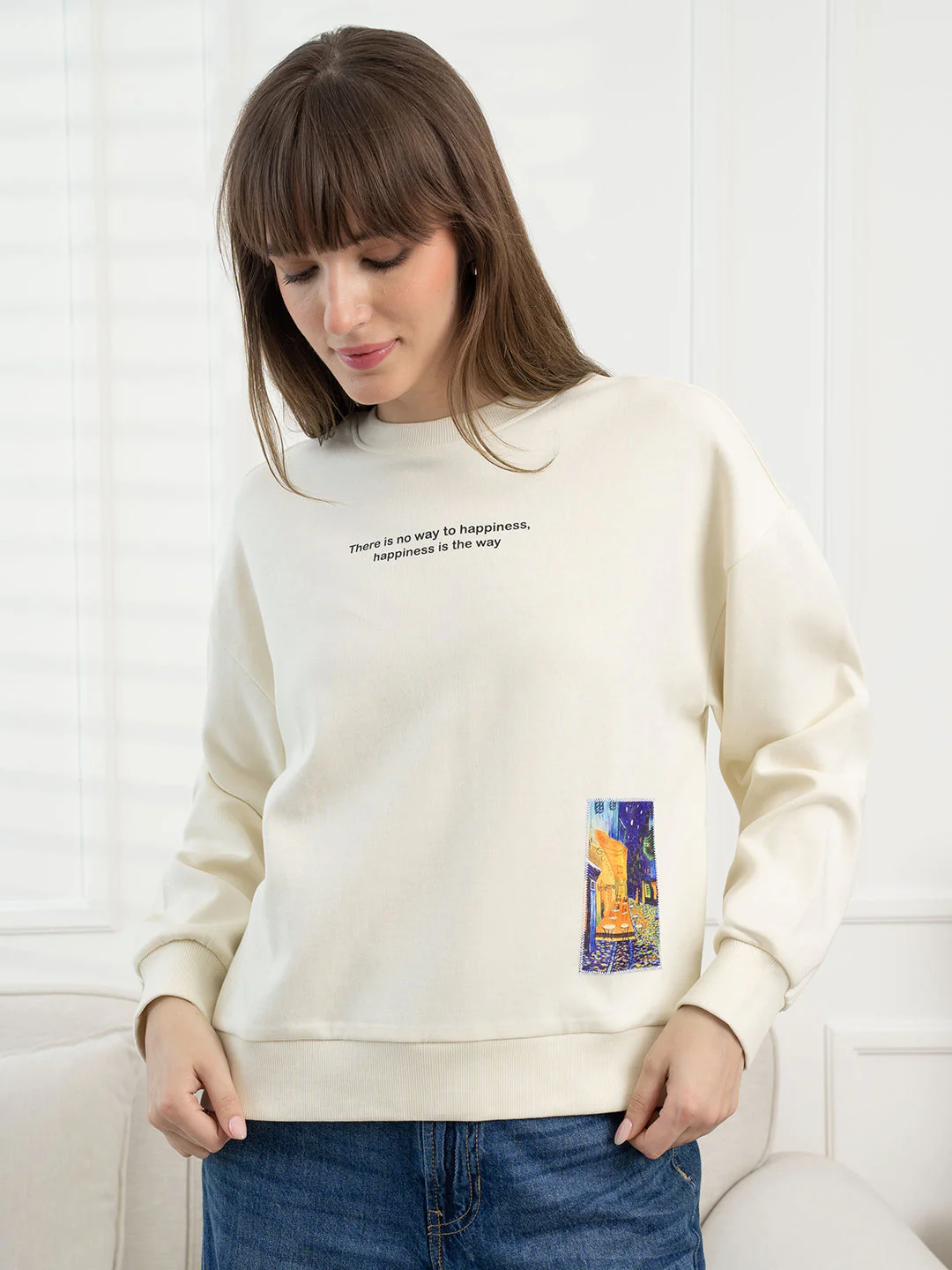 Off White Sweatshirt for Women