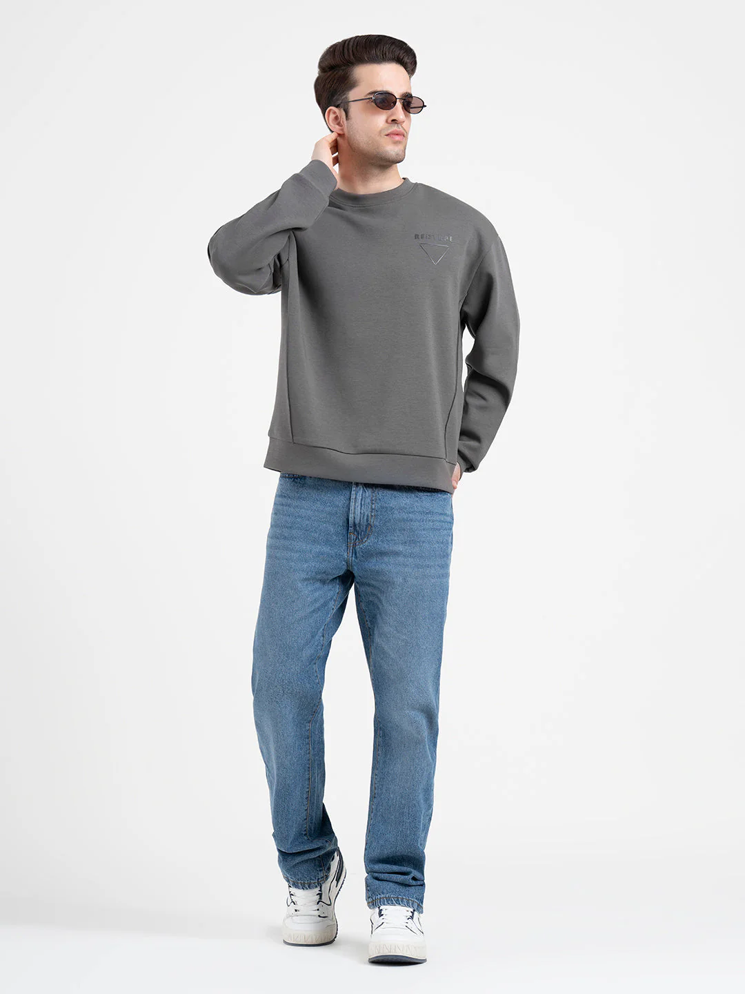 Olive Winter Sweatshirt for Men  | Winter-Ready Streetwear Comfort