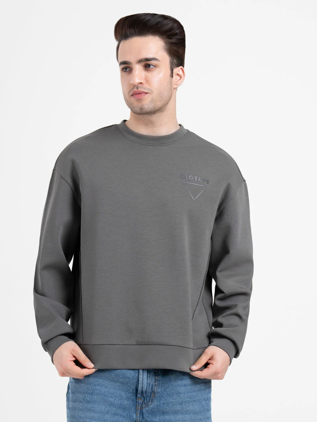 Olive Winter Sweatshirt for Men  | Winter-Ready Streetwear Comfort - Image 5
