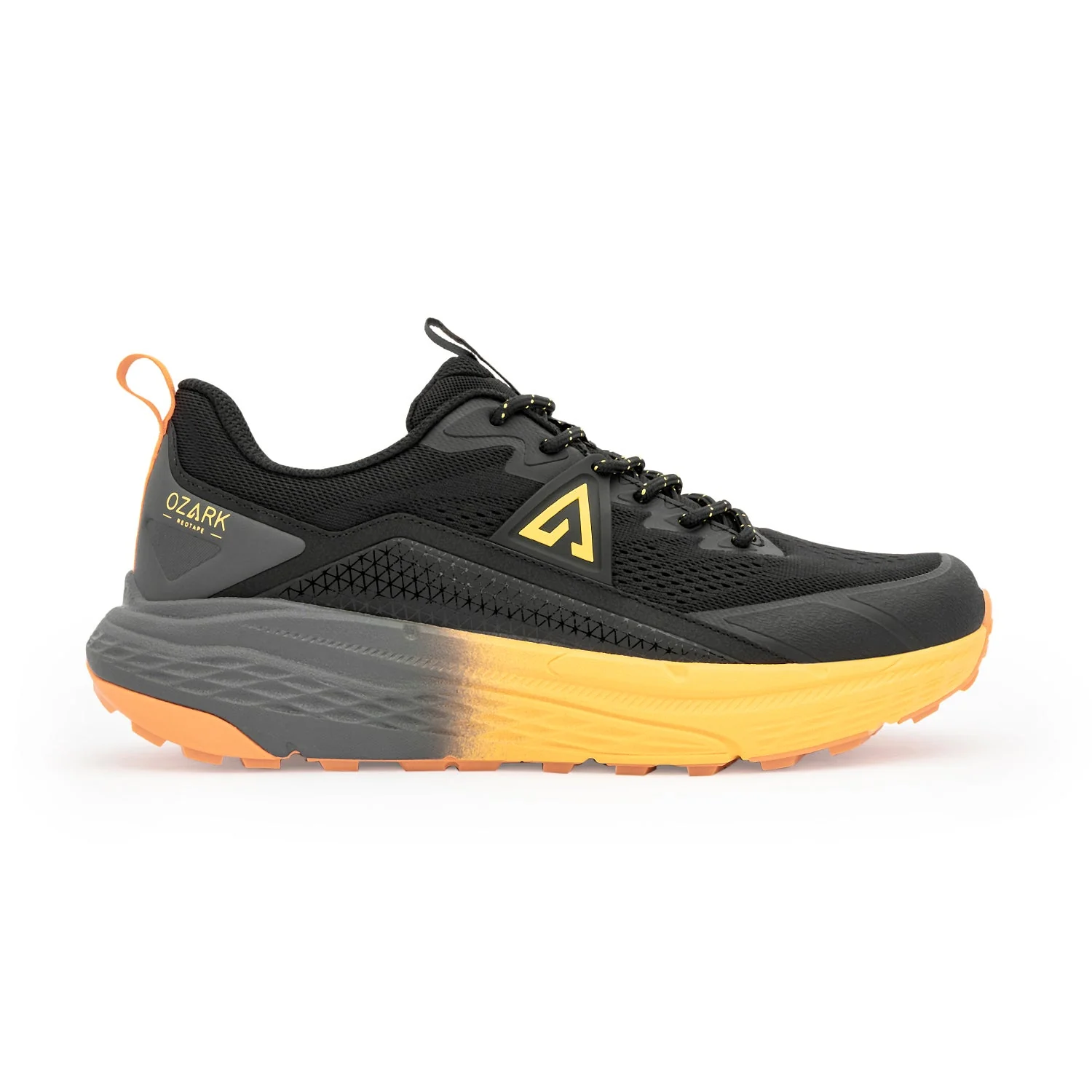 Ozark Black & Yellow Trail Running Shoes for Men | Low-Cut Outdoor - Image 2
