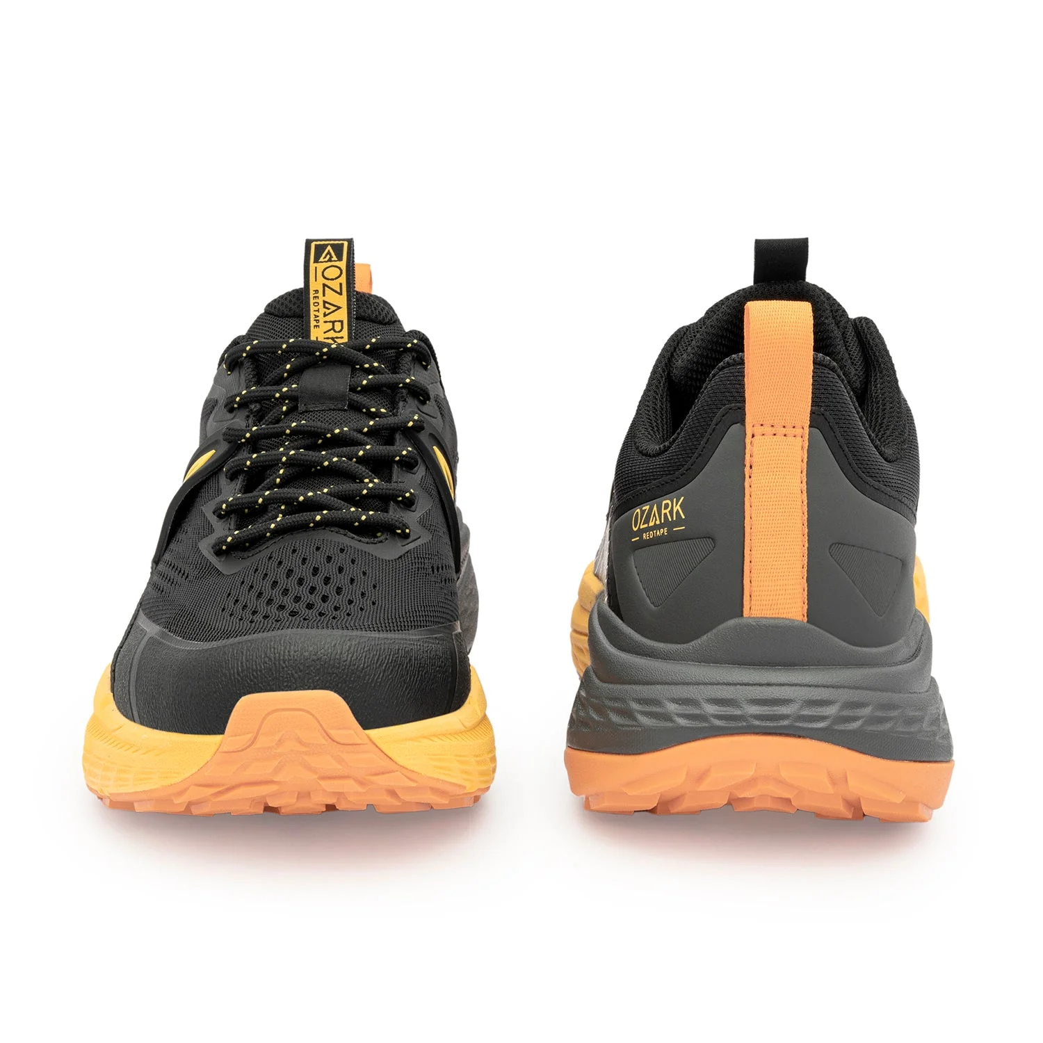 Ozark Black & Yellow Trail Running Shoes for Men | Low-Cut Outdoor - Image 4