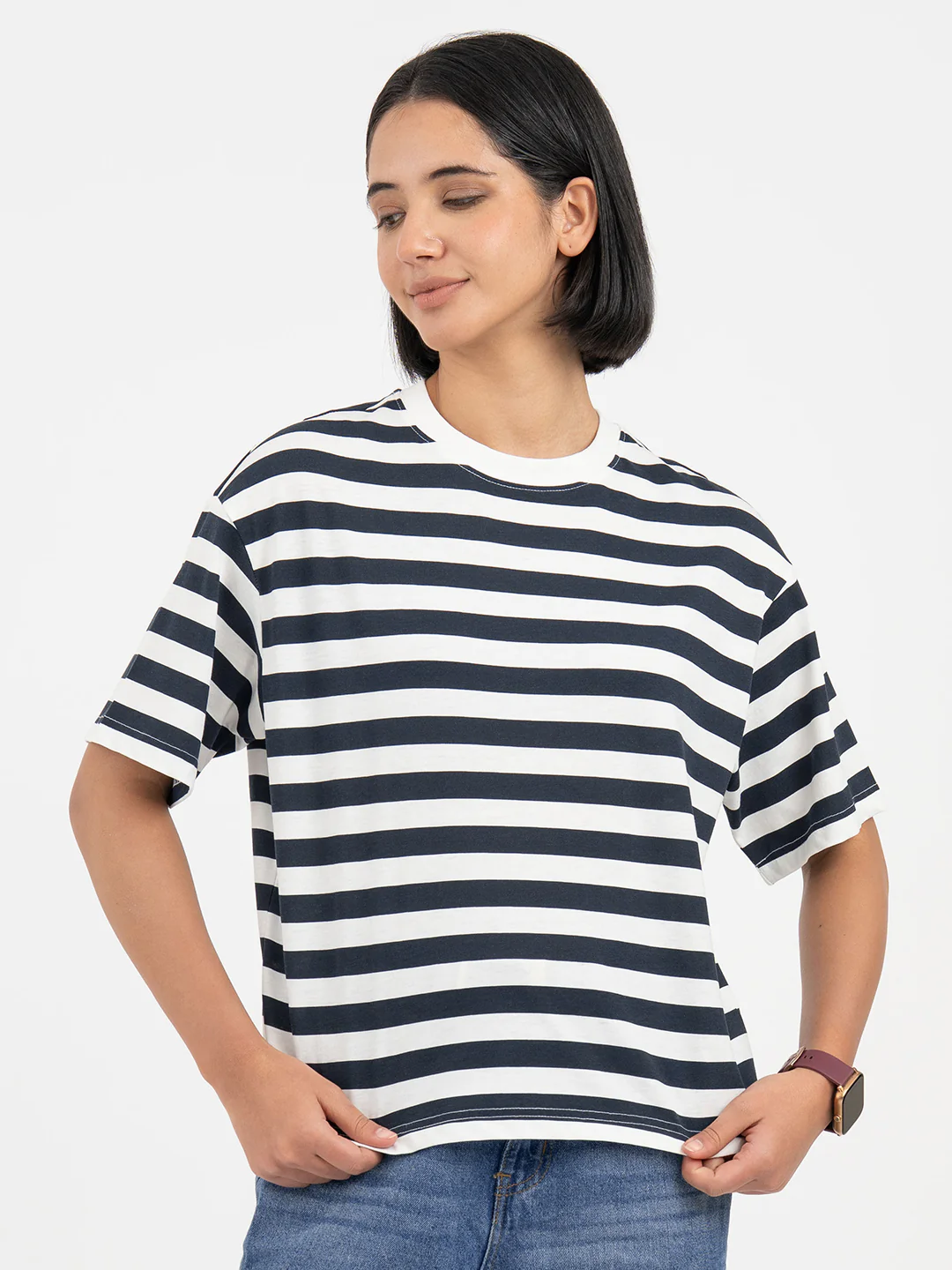 Pastel Blue T-Shirt for Women - Image 7
