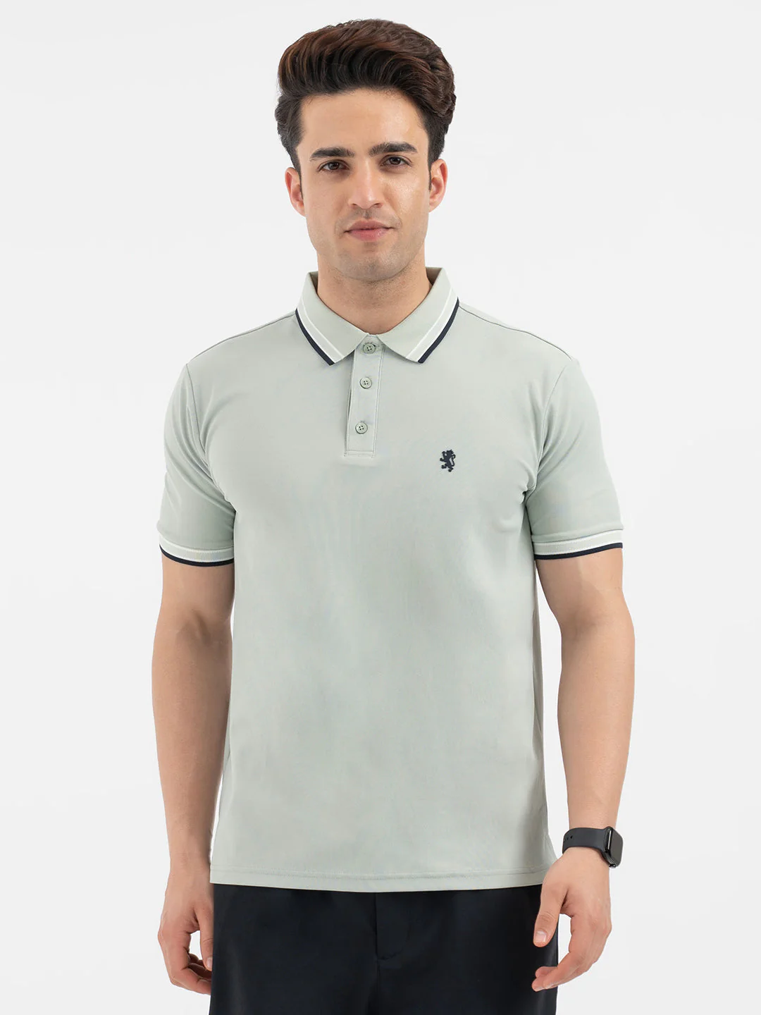 Red Tape Pastel Green Polo T-Shirt for Men
