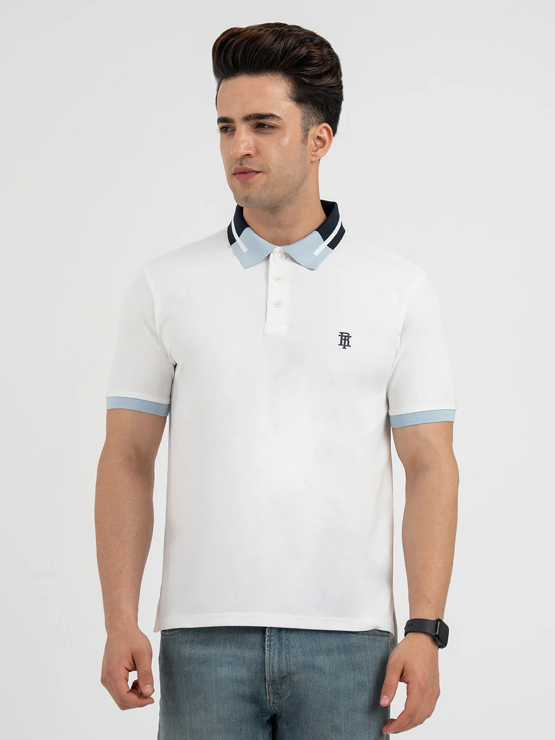 Polo T Shirts for Men in White