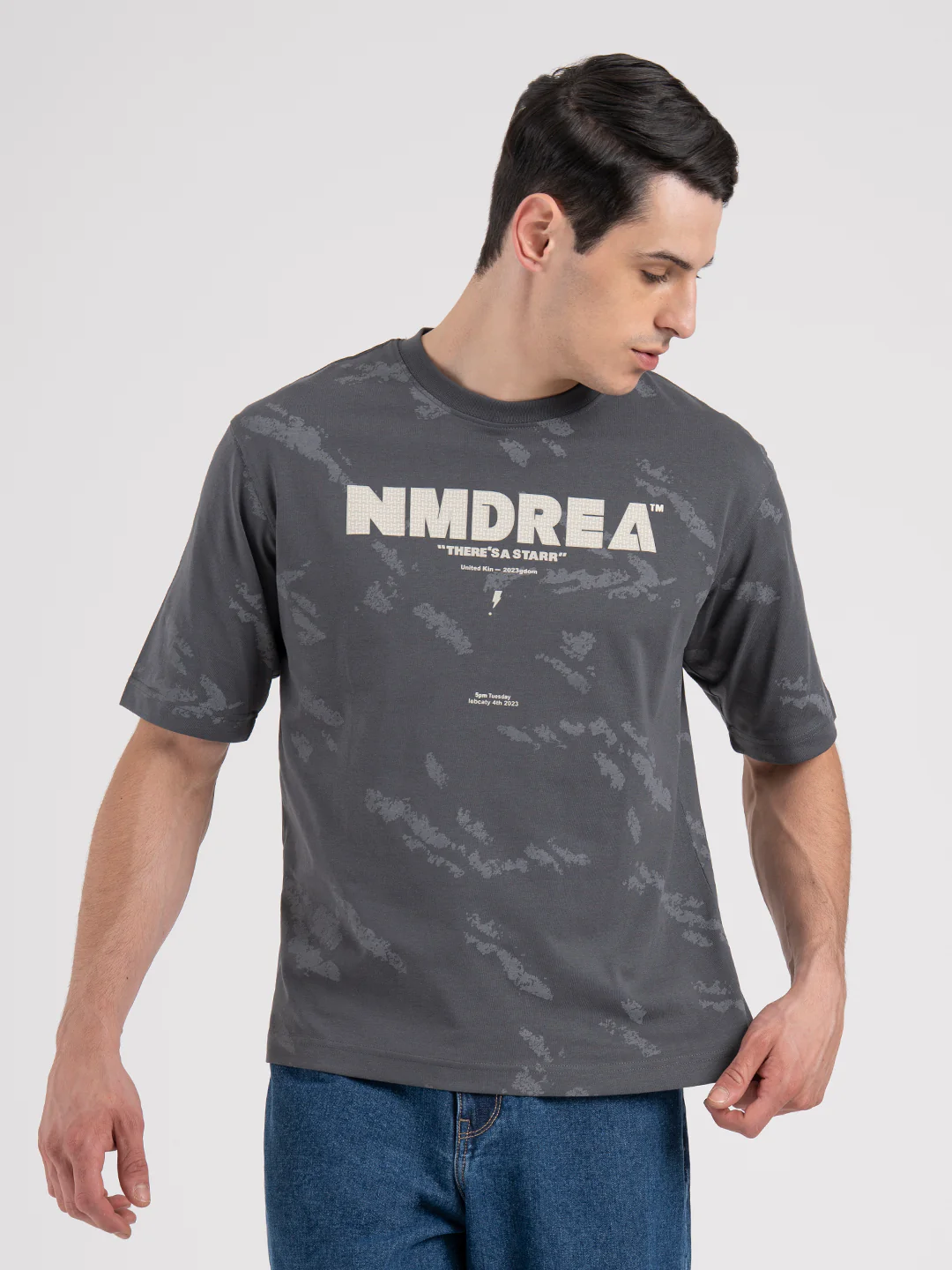 Printed Round Neck T-Shirt for Men