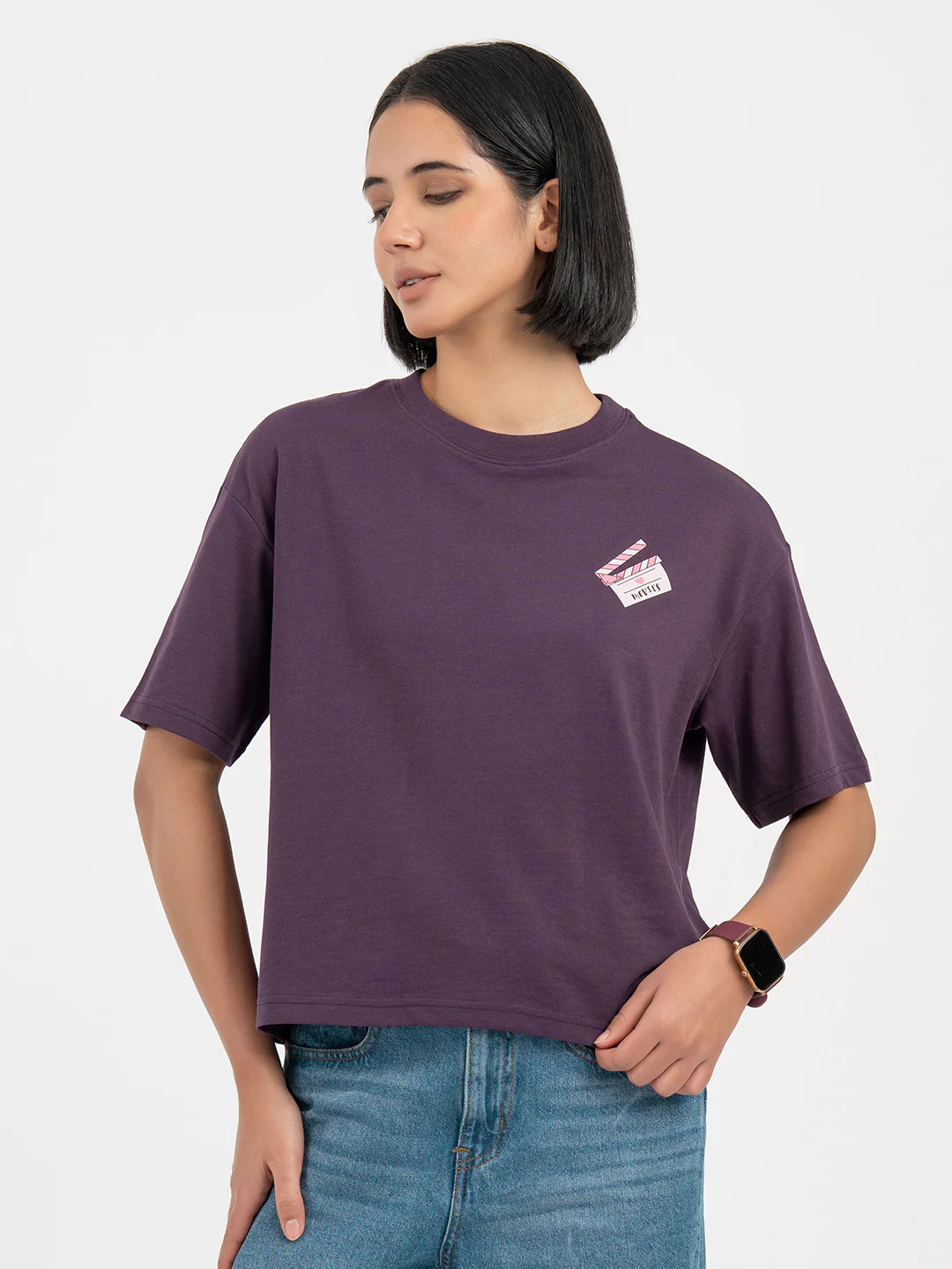 Purple T-Shirt for Women - Image 7