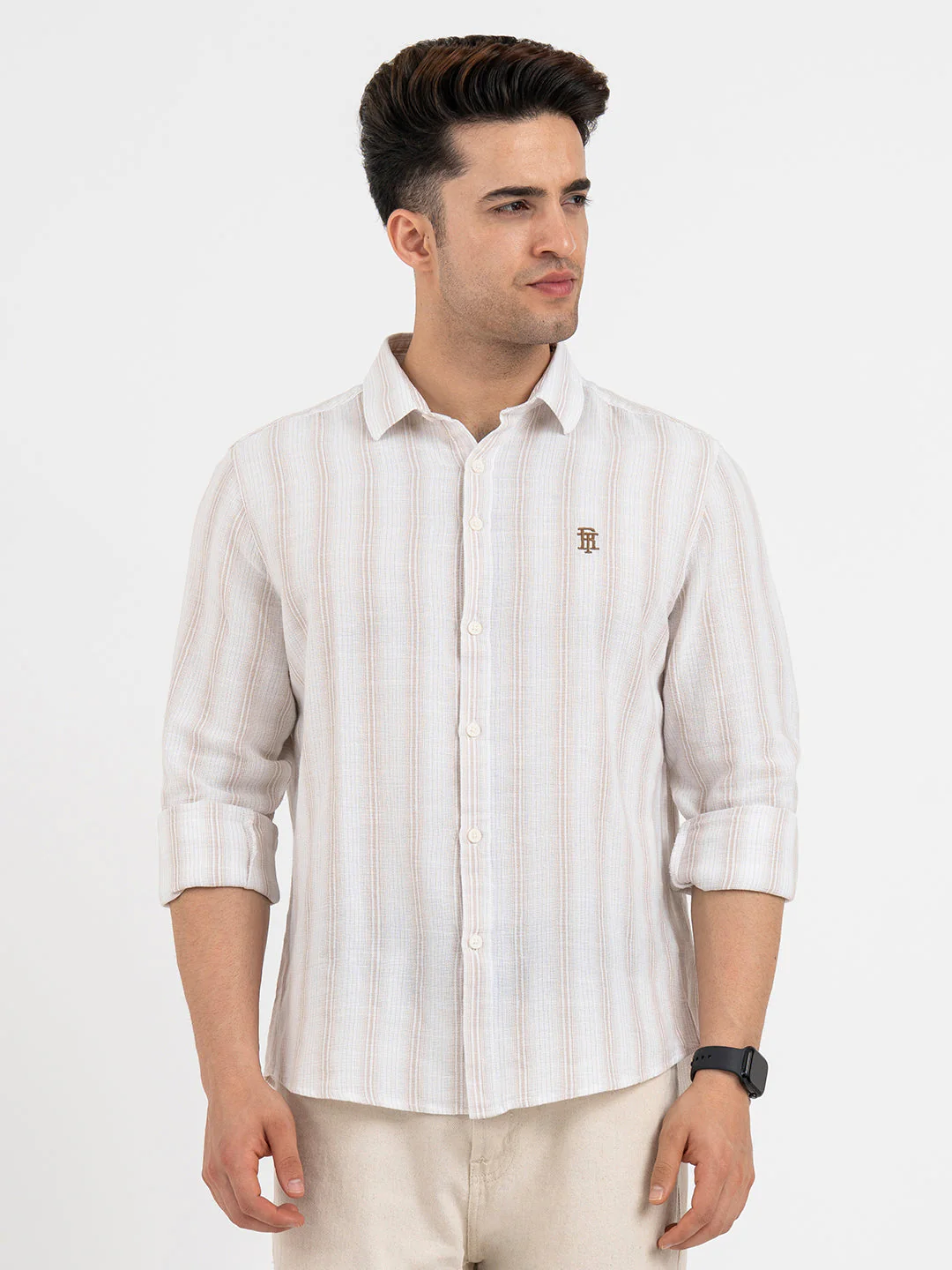 Shirts for Men in Light Brown