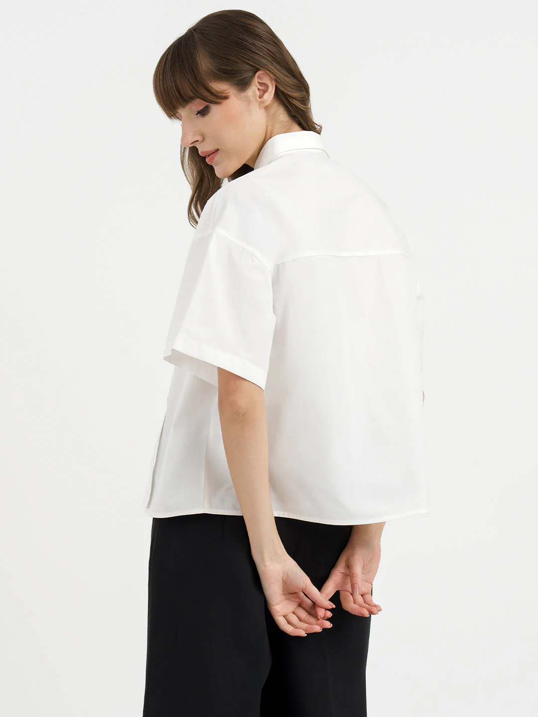 Red Tape Shirts for Women in White | Casual Tassel Shirt - Image 3